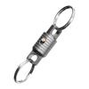Durable Titaniums Alloy Keychain Accessory With 360 Degree Rotation And Secure Locking Mechanism For Keys