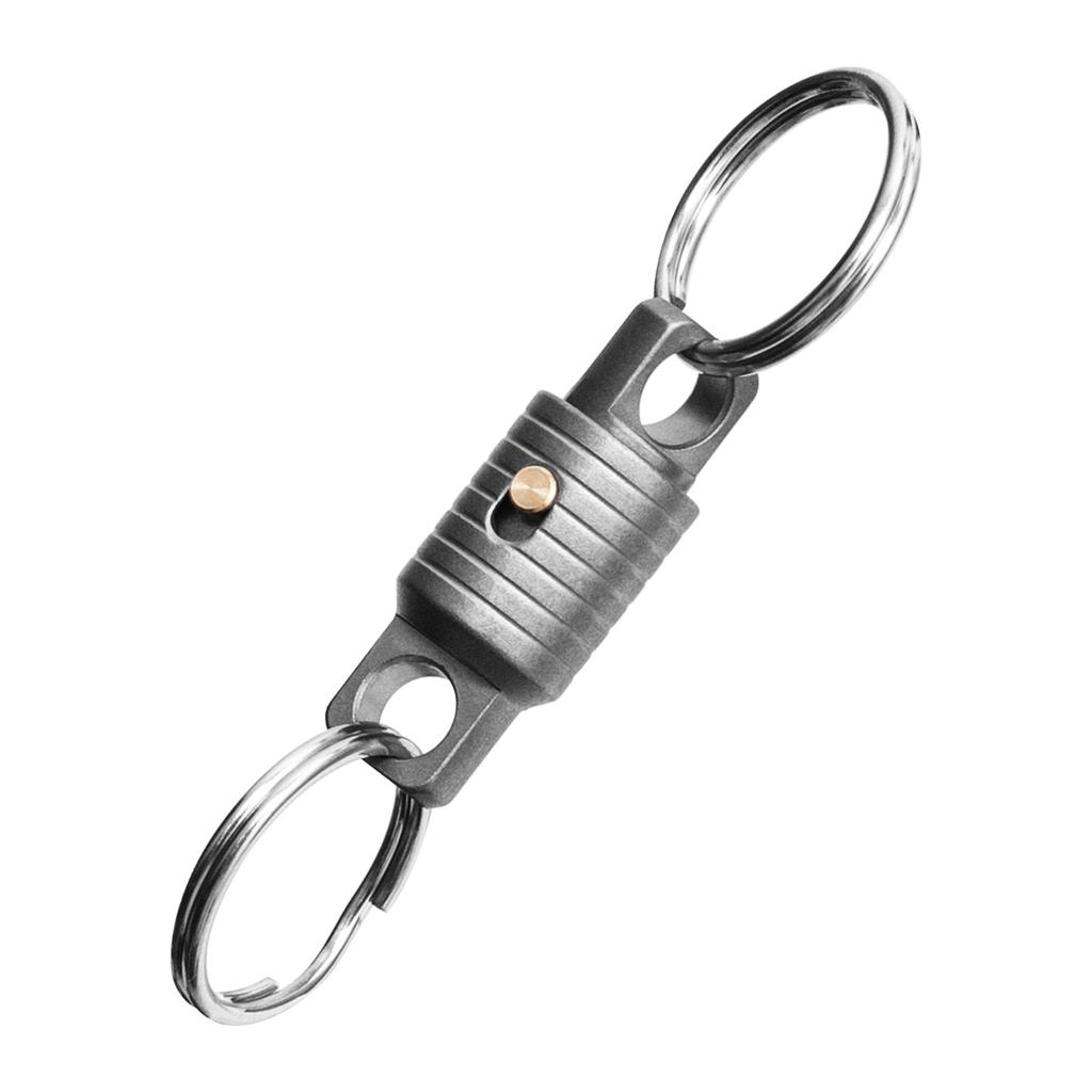 Durable Titaniums Alloy Keychain Accessory With 360 Degree Rotation And Secure Locking Mechanism For Keys