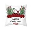 Christmas Pillow Cover Cartoon Letter Print Cushion Cover Office Sofa Pillow Cover Home