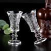6 buc x 34/45ML Fără Plumb Design European Chinezesc Vechi Pahare de Shot pentru Băuturi Alcoolice Vodka Spirit Băuturi