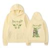 Autumn And Winter Flower Letter Printed Sweater Hoodie