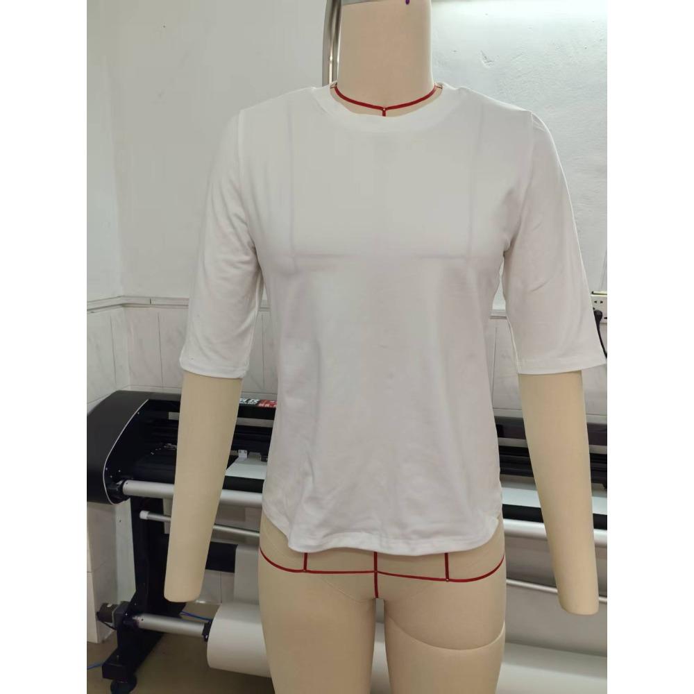 Women Comfort Versatile T-Shirt, Casual Round Neck Shoulder Short Sleeve Top for Inner & Outer Wear