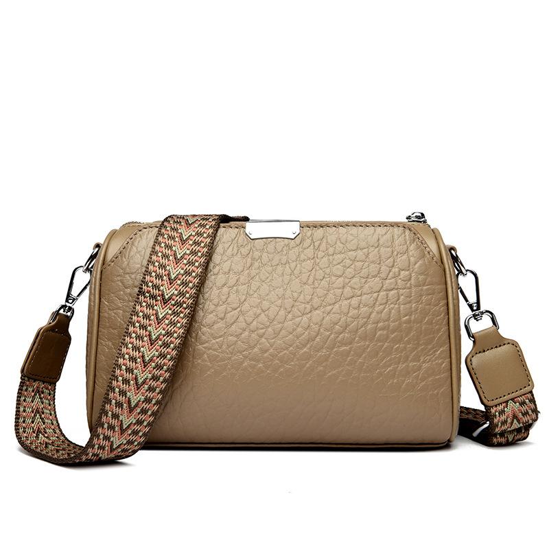 Leather women's bags New trendy fashion casual large capacity shoulder first layer cowhide messenger bag