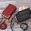 Stylish Solid Color Wallet For Women Multi-functional Mini Mobile Phone Bag Pu Leather Zipper