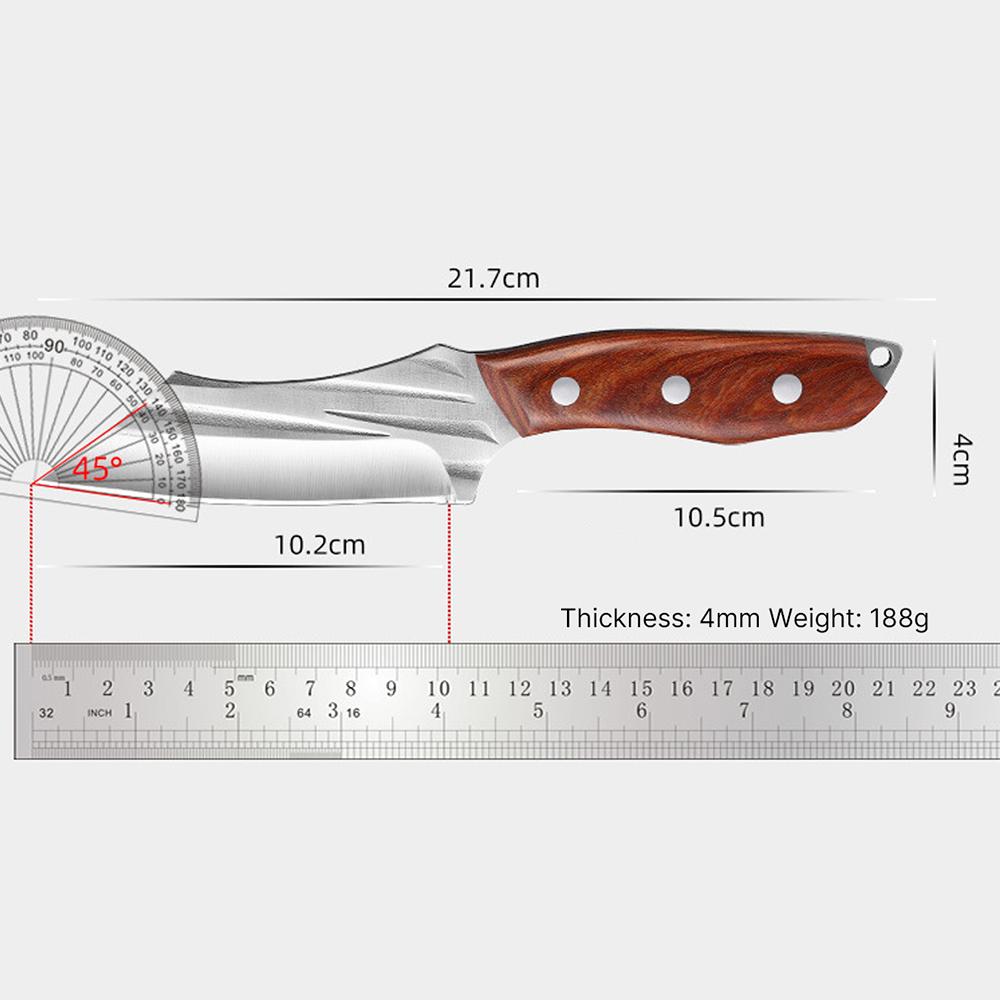 Couteau De Chef 32 Cm Acier Inoxydable Forgé - Neuf, Lot De 1, Multi-fonctions, Nombreux Accessoires Inclus
