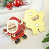 Cartoon Christmas Bottle Opener Santa Claus Snowman Can Opener Refrigerator Magnet  Christmas Day