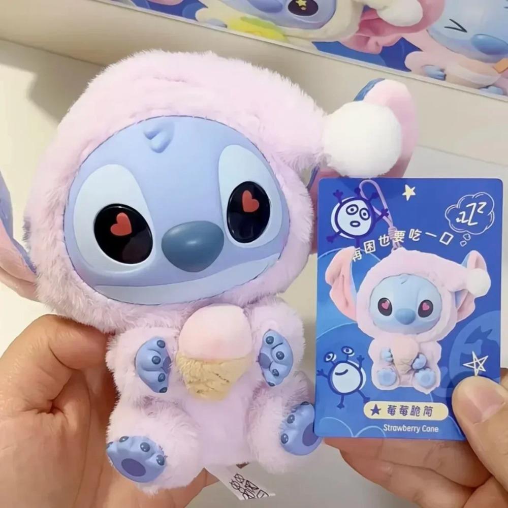 Vysoce kvalitní Stitch Jez něco před spaním Série Slepý box Plyšová vinylová hračka Roztomilá panenka Mystery box Taška Přívěsek Vánoční dárek