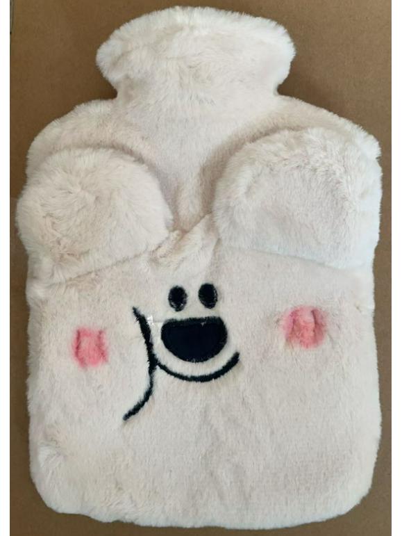 Kaqikete Cute Cartoon Plush Refillable Winter Hot Water Bottle & Hand Warmer