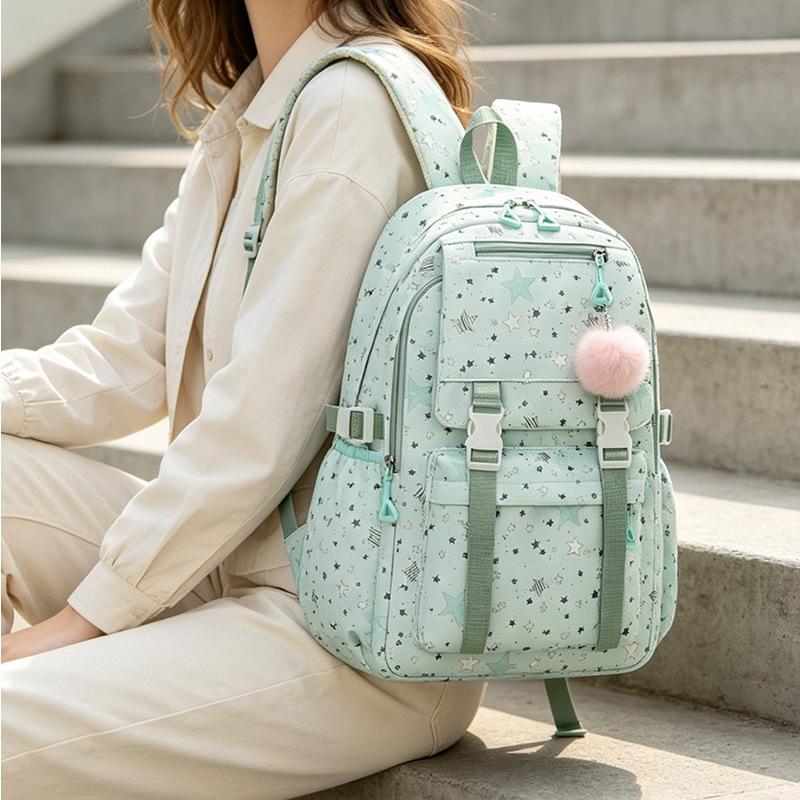 Zaino Scolastico Stampato Leggero ed Elegante per Studenti, Spaziosa Borsa a Tracolla Cartoon per Campus e Pendolarismo