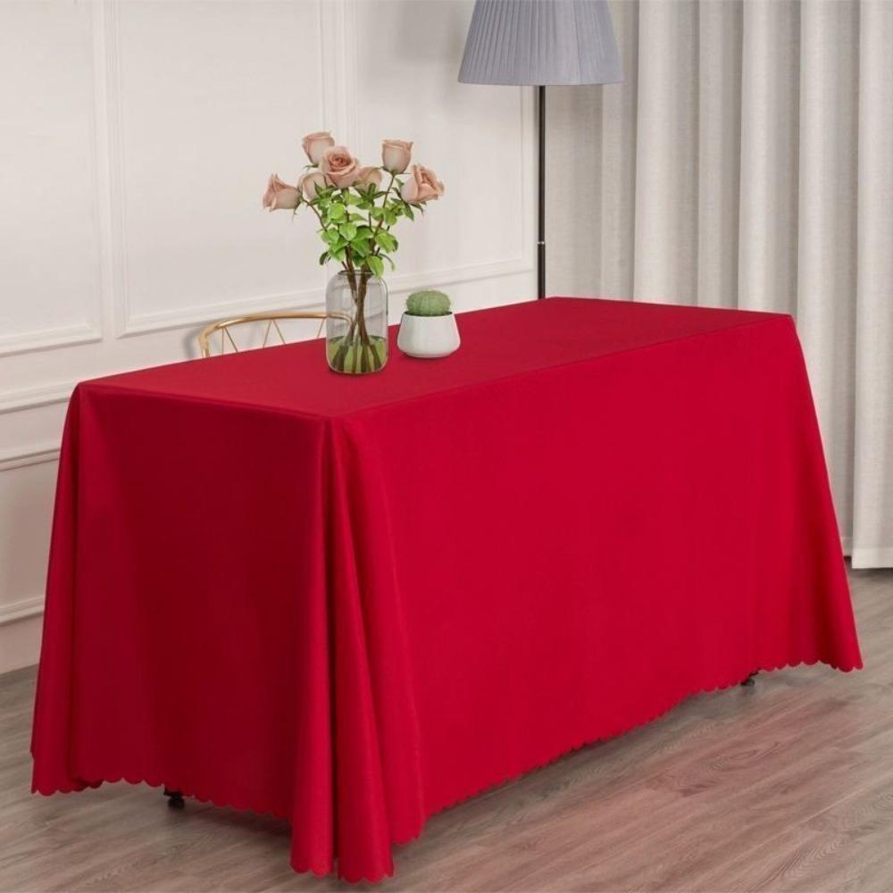 Rectangle Table Cloth Cover Solid Color Table Cover Hot Tablecloth  Home Banquet Wedding