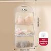 1/2/3 Layer Breathable Visible Storage Mesh Hanging Bag Socks Underwear Bag Wardrobe Organizer Toy Doll Large Bag With Hook