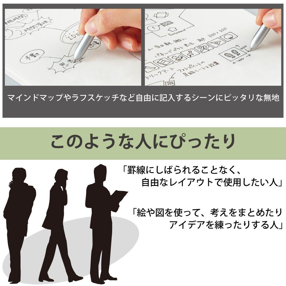 KOKUYO Spiral 40 Notebook, Adult, Canvas, Plain, A4, Sheets, Su-T223W-M