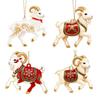 Shining Goat Pendant Acrylic Christmas Tree Ornament Gifts Animal Hanging Decoration  Bag Charms