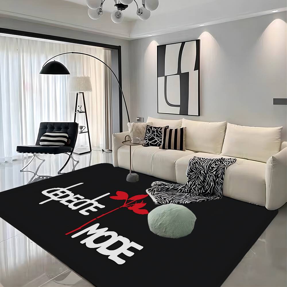 D-Depeche M-Mode Room Mats Retro Multiple Choice Living Room Kitchen Rug Non-Slip Welcome Rug