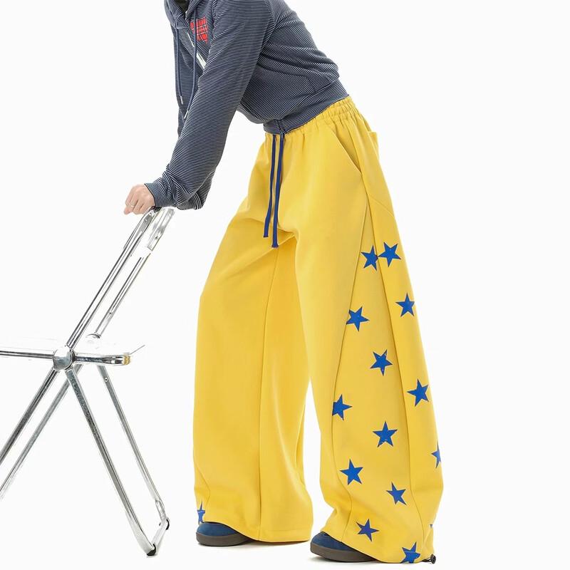 BWKA American Star Print Color Block Sweatpants S