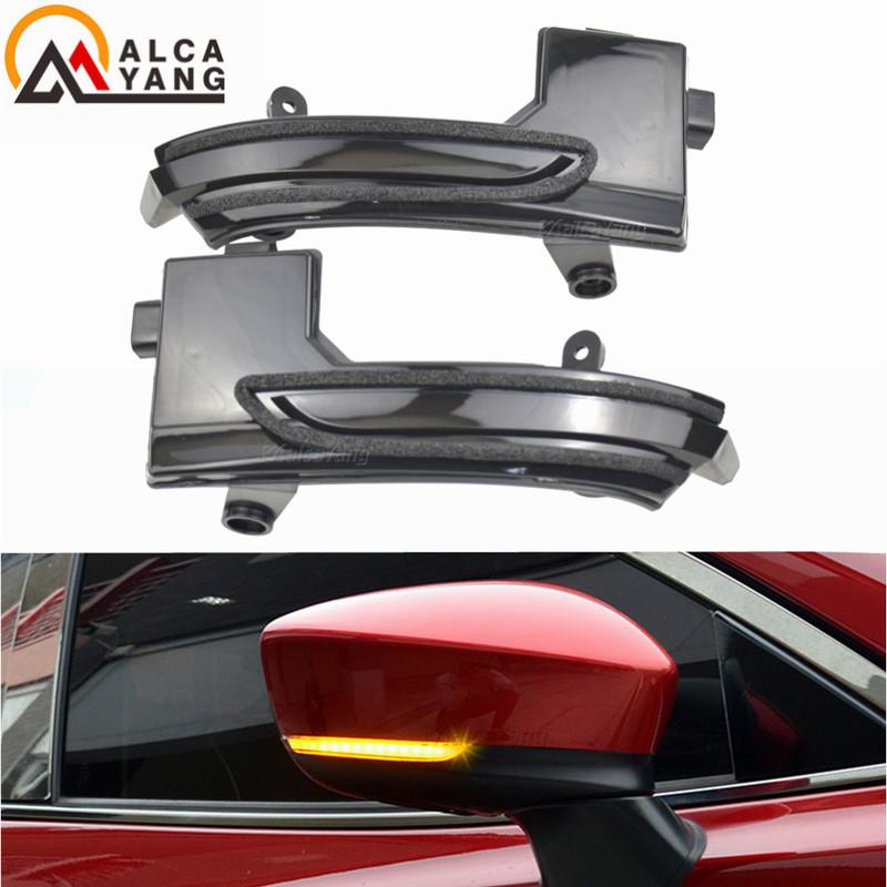 2PCS Dynamic LED Turn Signal Light For Mazda 3 2017 2018 For Mazda 6 2018 Rearview Mirror Indicator Sequential Blinker Lamp