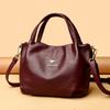 Fashionable Crossbody Bag Women's Single-shoulder Bag Women's Simple Middle-aged Handbag