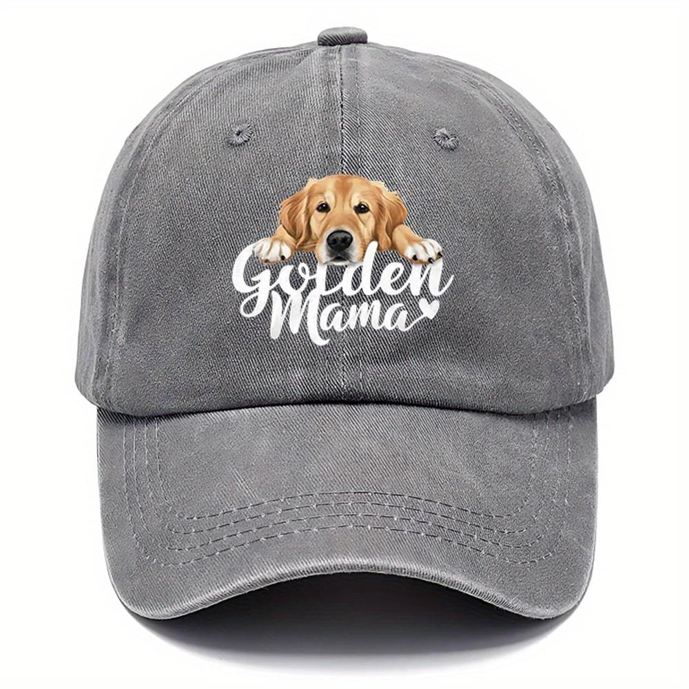 

1pc Dog Printed Hat Washed Hats Baseball Hats Multiple Color Options Adjustable Style DAD Hats Suitable for Outdoor Sports One Size