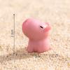 Mini Pink Capibara Ornament Cartoon Capybara Micro Landscape Model Dollhouse Decoration Car Interior