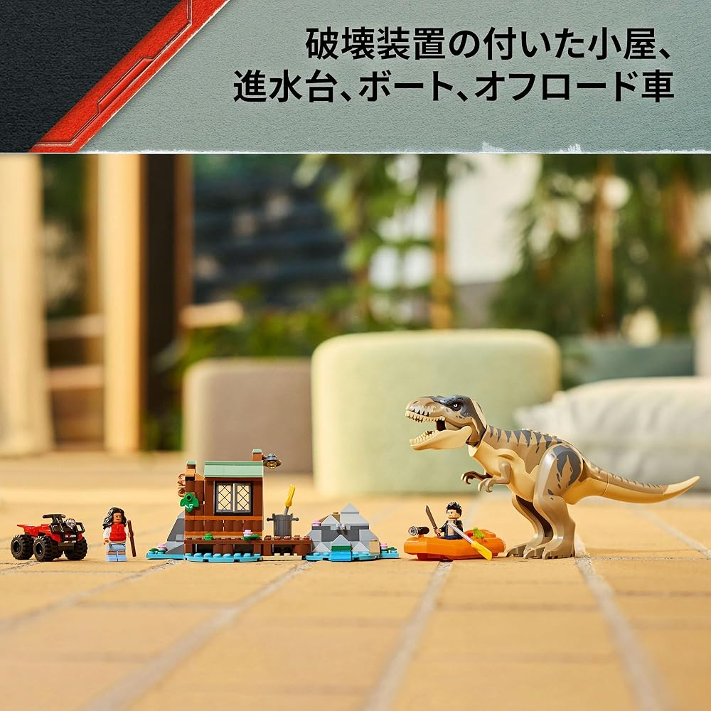 LEGO Jurassic World T-Rex Escape Building Set 76975 Educational Toy for Kids Ages 5-8