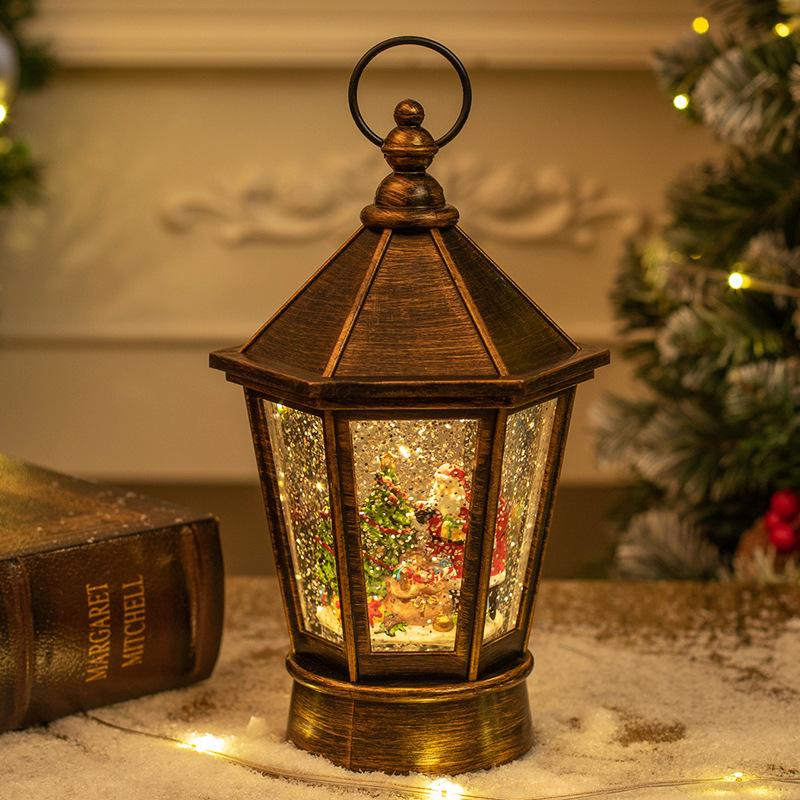 Christmas decorations crystal lantern Christmas retro night light creative Christmas gift