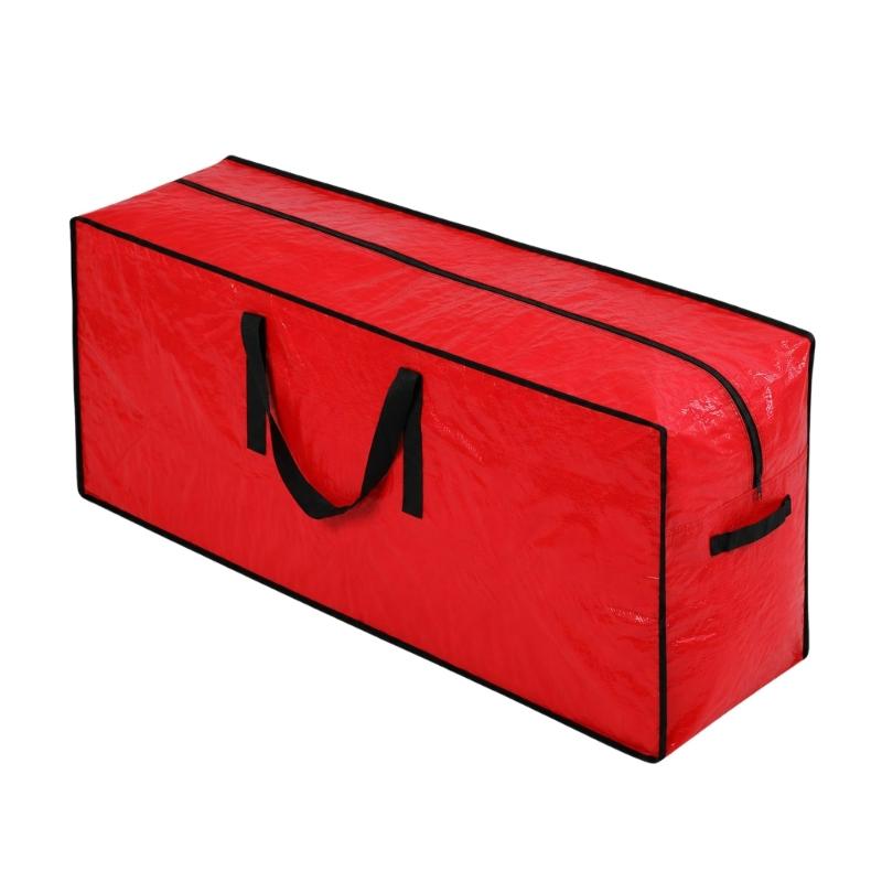Flexible Christmas Tree Storage Bag with Zippered Opening and Wipe-Clean Exterior for Storage Room Organization