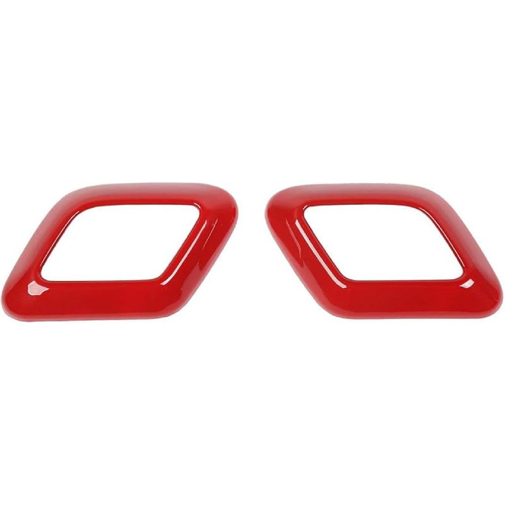 ABS Red Full Interior Decorative Cover Trim Sticker Compatible with Ford F150 2015-2020 (4pcs/Set Inner Door Handle Under Decorative Strip)