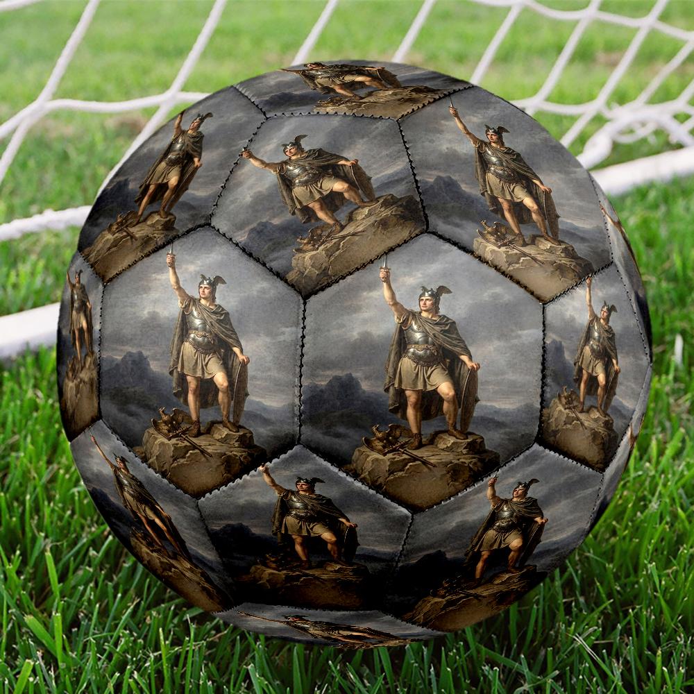 Heroes of Gaul Theme Size 5 Soccer Ball, Suitable for Both Indoor and Outdoor Matches, a Gift Suitable for Everyone.