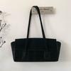 Elegant Suede Tote Bag for Women – Classic Top Handle Handbag with Structured Design and Minimalist Style