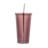500ml Insulated Stainless Cup With Lid And Straw - Smoothie Tumbler Juice