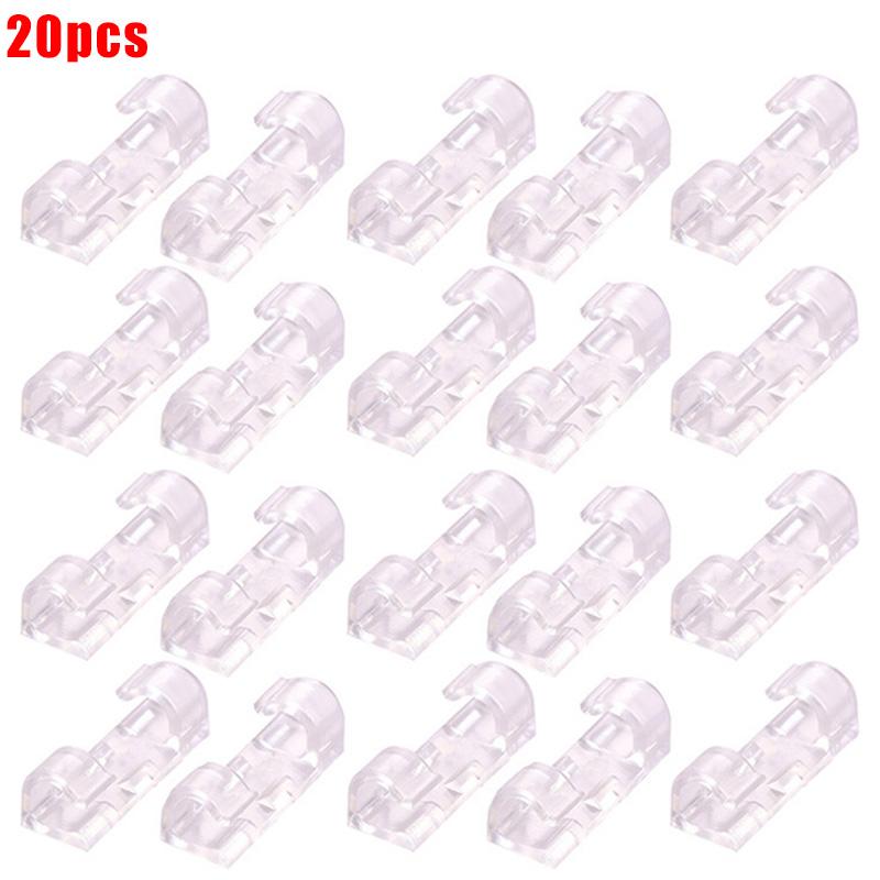 

20/60/100PCS Strong Self-Adhesive Cable Clips Organizer USB Cable Organizer Clips Wire Holder Earphone Mouse Cord Clip Protector