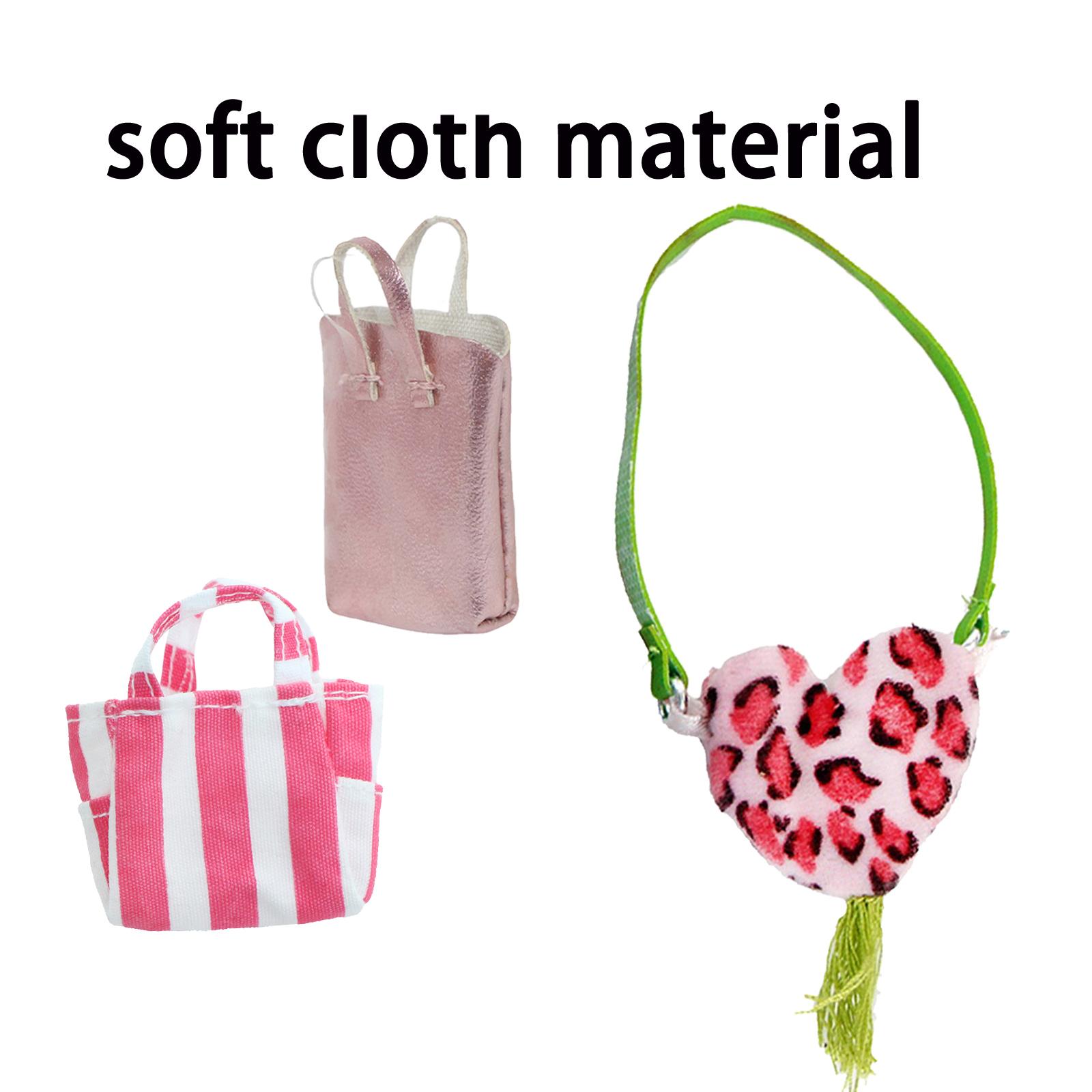 

Сумочка для кукол Барби, модная тканевая пластиковая сумочка, аксессуары для одежды для кукол 1/6, кукольный домик, детская игрушка