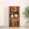 Highboard with Drawers Reclaimed Wood 80 x 33 x 150 cm Wood Based Material