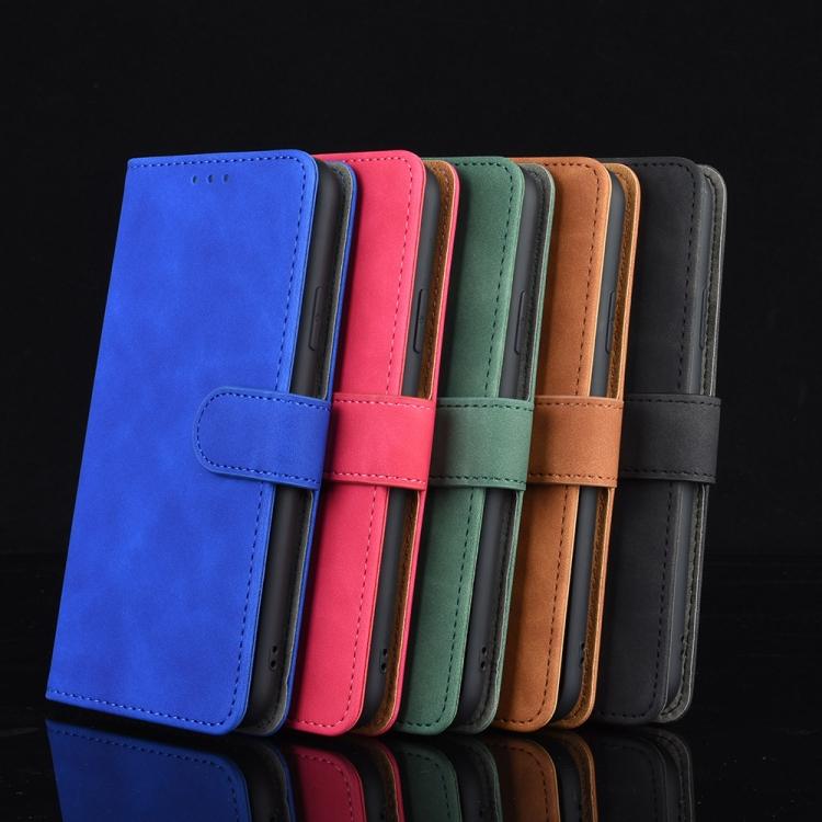 For Samsung Galaxy A42 5G Solid Color Skin Feel Magnetic Buckle Horizontal Flip Calf Texture PU Leather Case with Holder & Card Slots & Wallet(Brown)