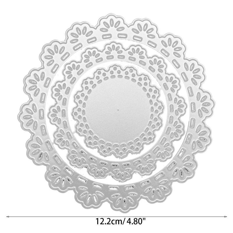 Laciness Die Cuts Nesting Cricle Cutting Dies Embossing Die Cuts Template for Kid Card Making Scrapbooking DIY Albums