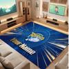 Leeds Rhinos Personalized Crystal Velvet Carpet, Customized Name Text Soft Anti‑Slip Rug for Living Room Bedroom
