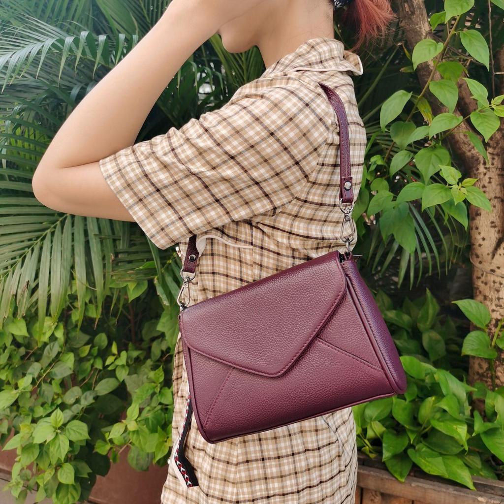 2025 Retro Cowhide Boston Barrel Bag - Women's Large Capacity Single Shoulder & Crossbody Flap Bag
