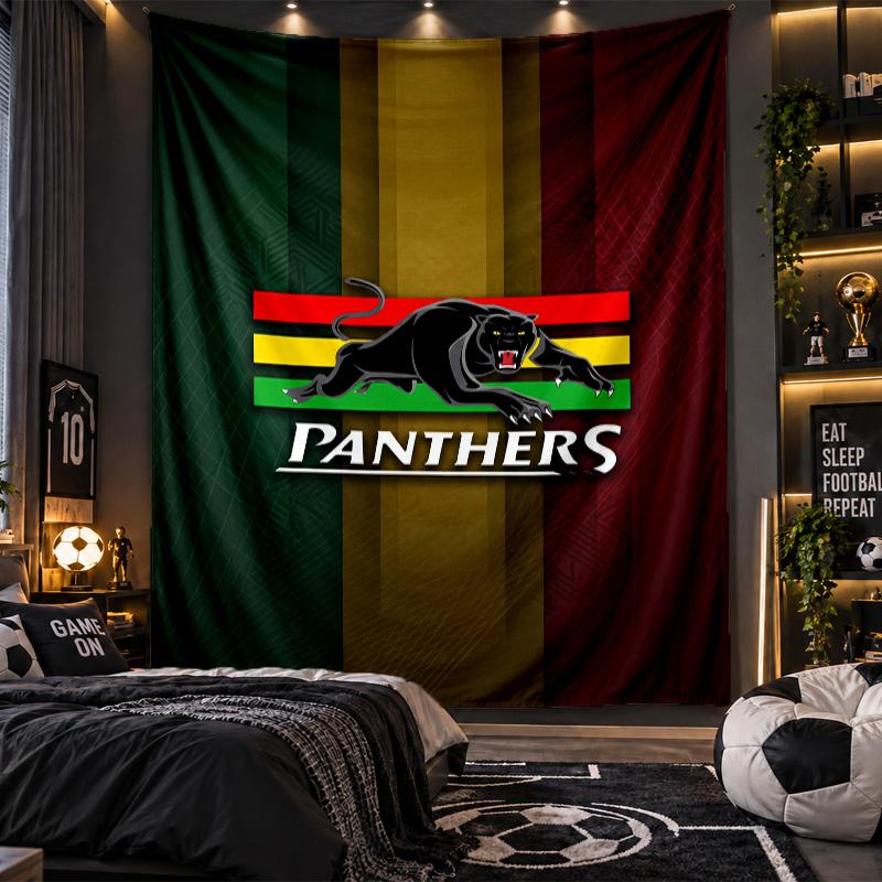 Arazzo da Appendere alla Parete Stampa Penrith Panthers Tessuto per Soggiorno Camera da Letto Decorazione per la Casa