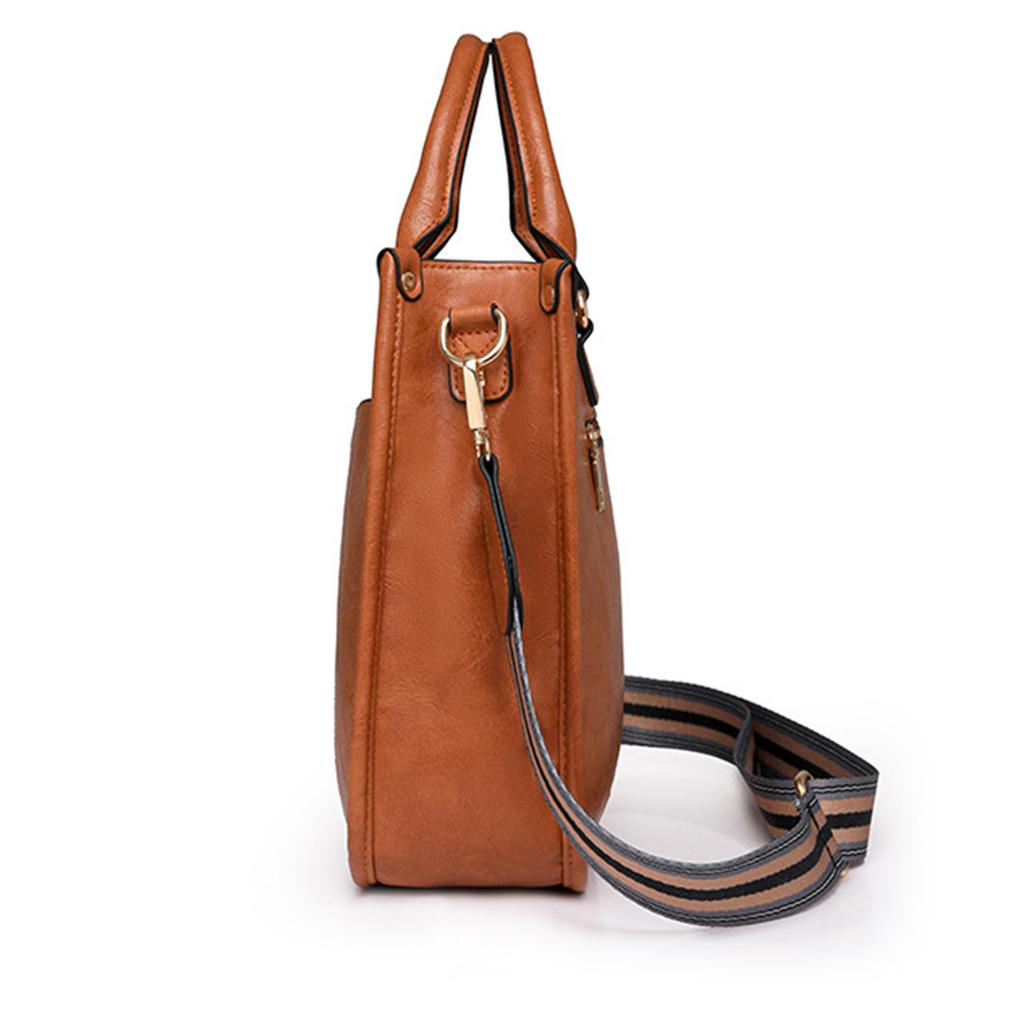 Large Capacity Crossbody Bag for Women Business Office Work Bag Handbag Casual Shoulder Bag PU Leather Messenger Bag