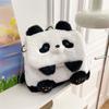 Net Women Cute Panda Plush Shoulder Bag Girl Cartoon Fur Backpack