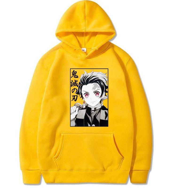 Kamado Tanjirou Printed Autumn Winter Men Hoodie Brand Hoody Y2K Clothes Vintage Casual Unisex Long Sleeve Pullovers