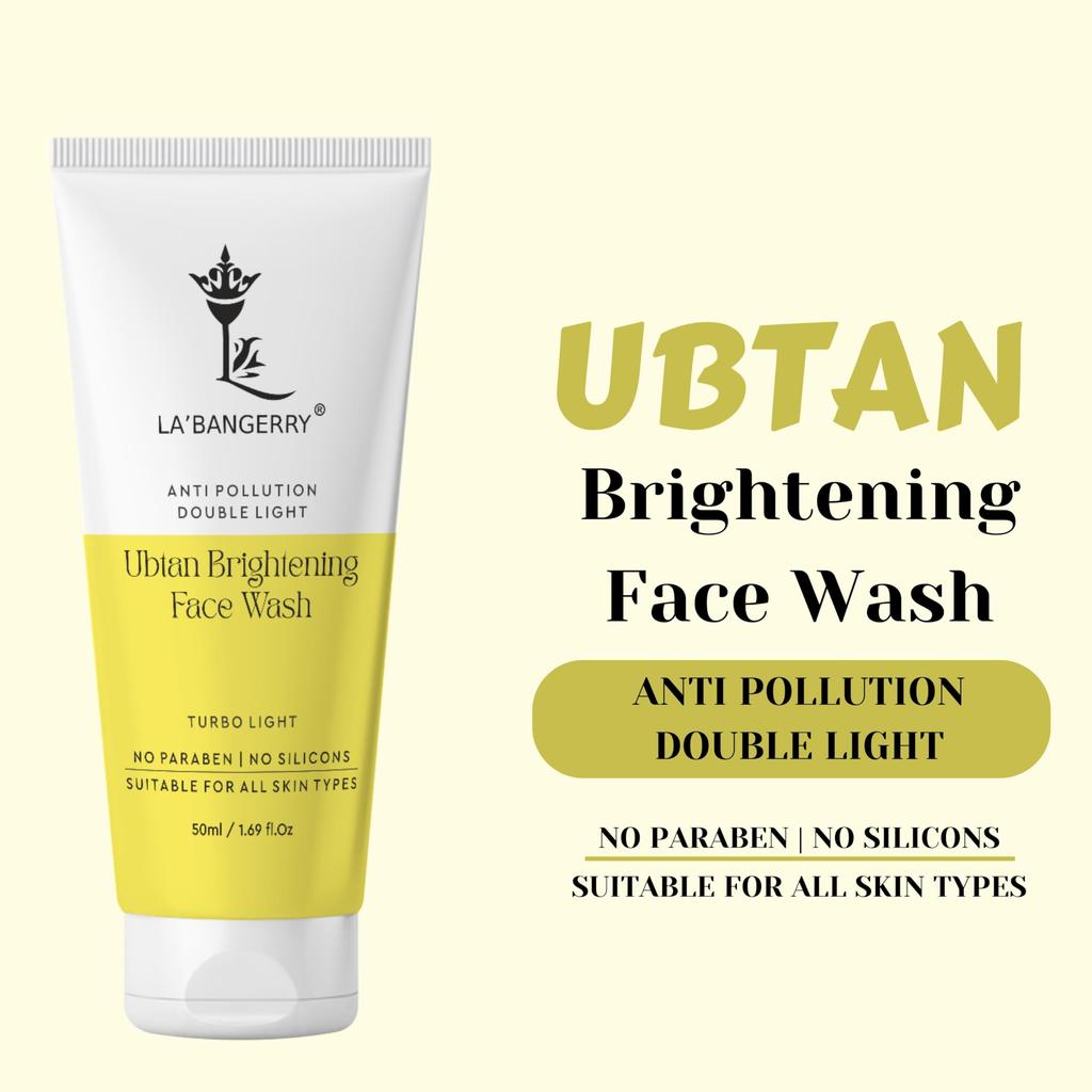 LA’BANGERRY Anti Pollution & Double Light Turbo Ubtan Foaming Face Wash With Niacinamide | For All Skin Types | Men & Women | PACK OF 2 (100 ml)
