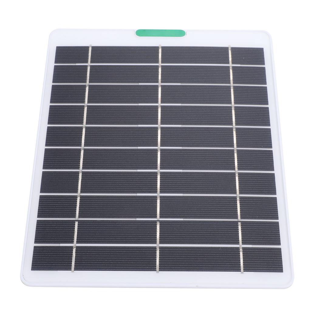 5W Solar Panel Charger Solar Charger with Type C Port for Security Camera Doorbell Outdoor Indoor Use White