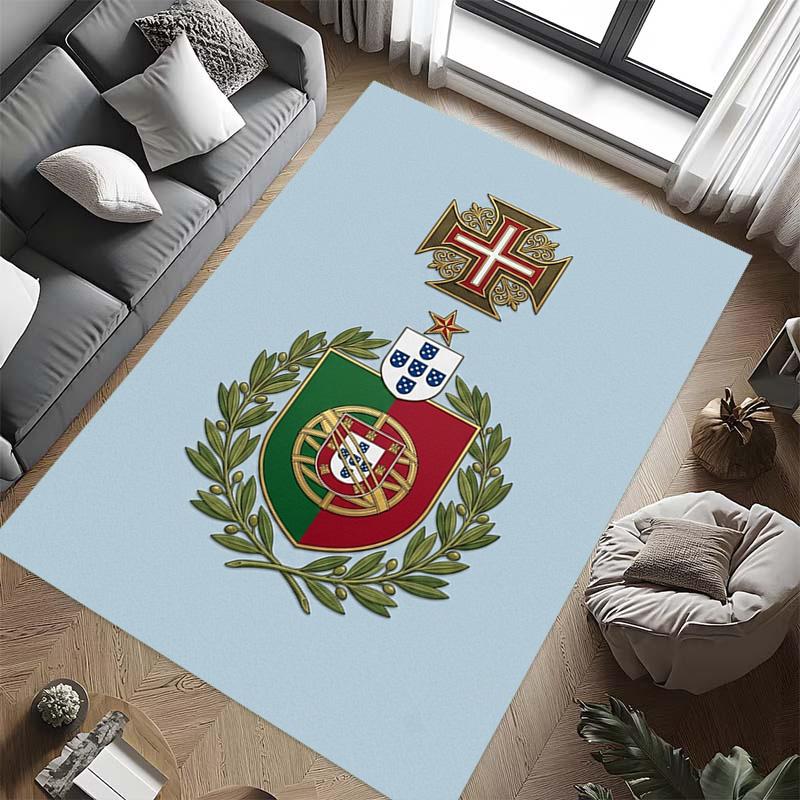 Portuguese Military Emblem carpet Living room and bedroom mats Home Decor Bathroom mat Dormitory decoration Art
