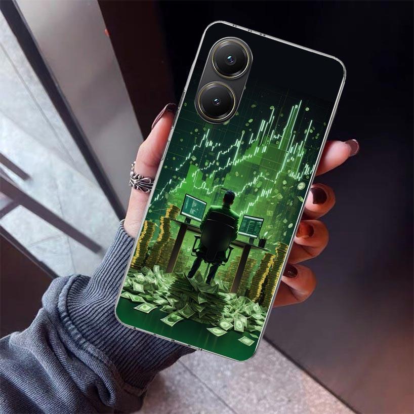 

Trade Investment Forex Stock Market Phone Case For Xiaomi Poco X7 X6 X5 Pro F7 Ultra Redmi 15C 15 13 13C 12 12C 10 10A 10C 9 9A Redmi 10C