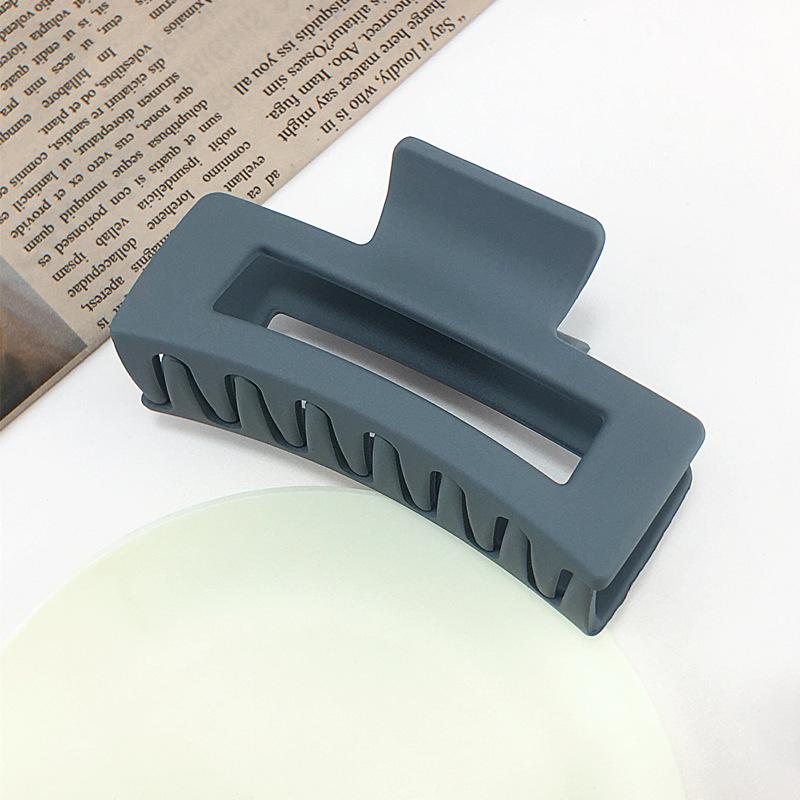 High-End Frosted Solid Color Hair Clip for Women