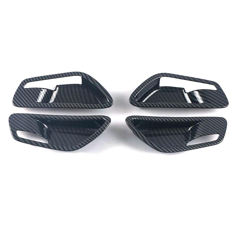 For Hyundai Tucson NX4 2021 2022 2023 Hybrid N Line Car Inner Door Handle Bowl Cover Trim ABS Carbon fiber Stickers Accessories