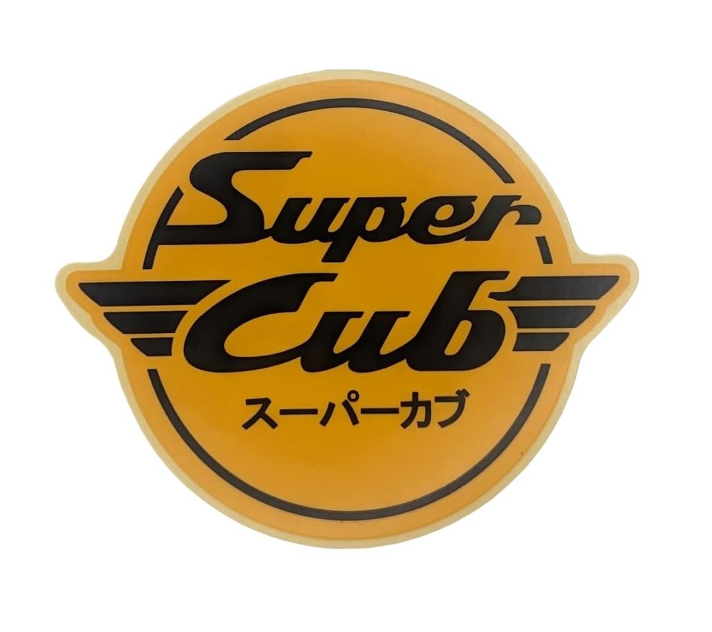 Original Honda Super Cub Super Cub Beinschild Logo Aufkleber - Verschiedene Farben (Gelb)