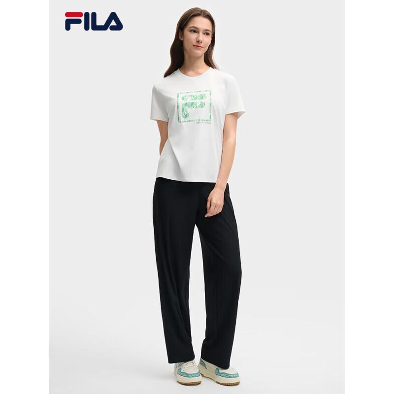 FILA Women s Knitted Short Sleeve Round Neck T-Shirt M