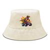Bucket Hat With Dinosaur Monster Trunk Print , Fisherman Hat Summer Trendy Foldable Beach Cap